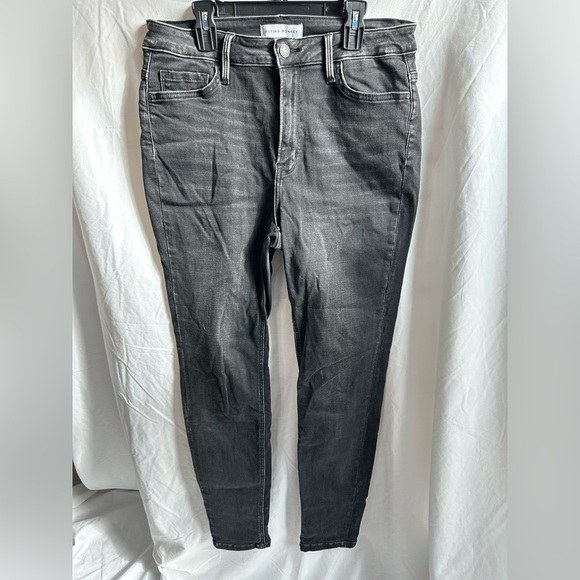 Flying Monkey Black Skinny Jeans Stretchy Size 30 Inseam 29.5" - Picture 1 of 3